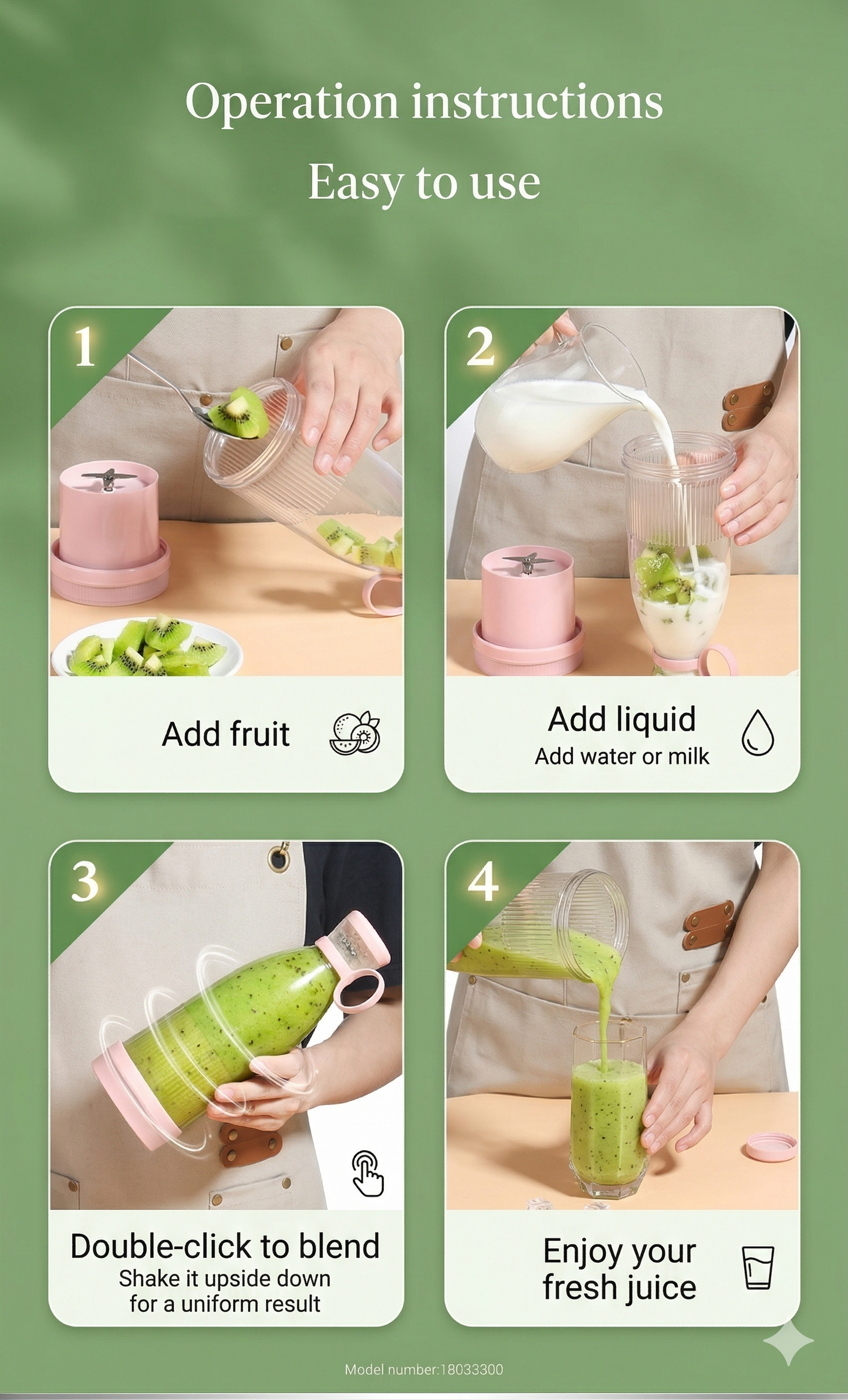 Bypass Drop Portable Smoothie Maker - Blend Fresh Juice in Seconds
